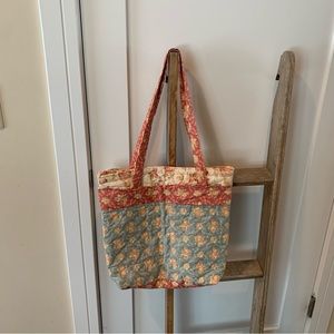 Hand Quilted Tote Bag